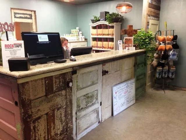 Front desk and reception area