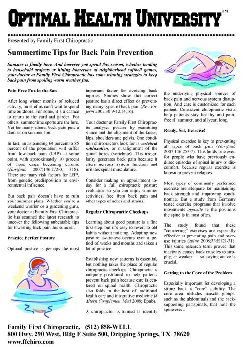 Summertime article