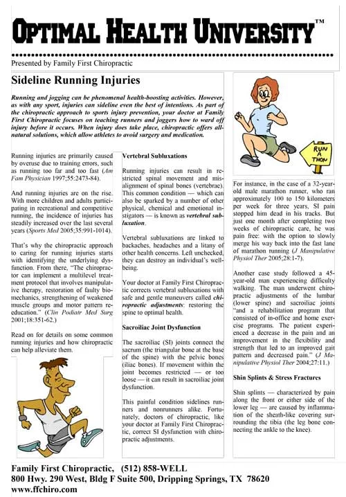 Running Injuries article